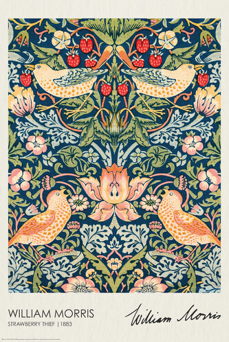 Plakát, Obraz - Strawberry Thief (1883), 61 × 91.5 cm