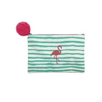 Piórnik saszetka z pomponem Flaming