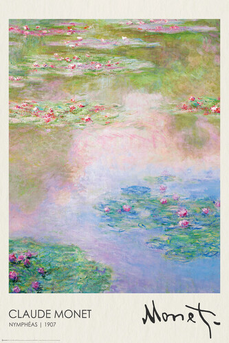 Plakát, Obraz - Water Lilies (1907), 61 × 91.5 cm