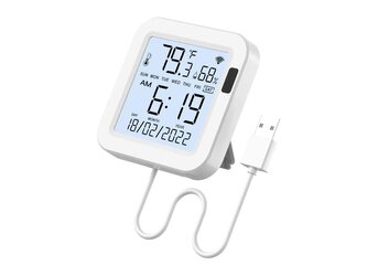 Smart senzor teploty a vlhkosti MOES WSS-FL-TH16-WH WiFi Tuya