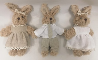 Set plyšových zajíčků