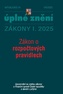 Aktualizace I/4 2025 Zákon o rozpočtových pravidlech