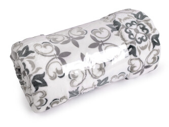 Deka fleece, prodloužená 160x240 cm - 1 ks - 5 bílá šedá