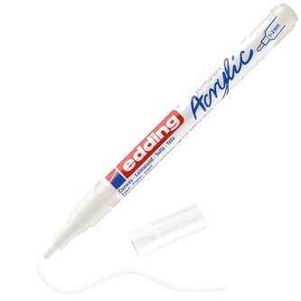 Akrylový popisovac EDDING 5300 F, dopravní bílá