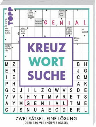 Kreuzwortsuche - 160 verknüpfte Rätsel: Zwei Rätsel, eine Antwort