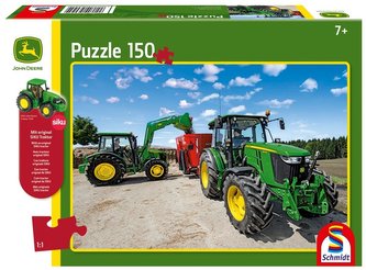 Puzzle 150 John Deere Traktory 5M + zabawka G3 Puzzle 150 John Deere Traktory 5M + zabawka G3