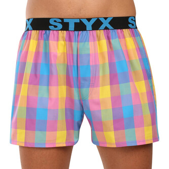 Pánské trenky Styx sportovní guma vícebarevné (B1101) L