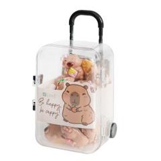 Zawieszki polimerowe 3D - kapibara w walizce 20sz