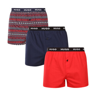 3PACK pánské trenky HUGO vícebarevné (50532565 963) XL