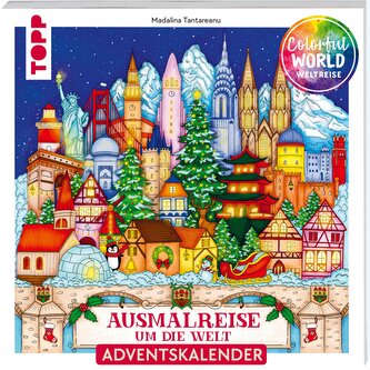 Colorful Christmas Weltreise - Weihnachtliche Ausmalreise um die Welt