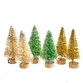 Choinki dekoracyjne 6,5cm 6szt