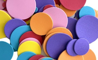 Naklejki z pianki PVC64 Kółka