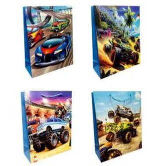 Torebka prezentowa dziecięca L Monster Truck mix