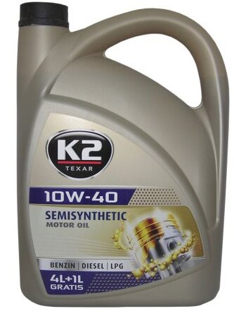 K2 Texar 10W-40 Benzin, Diesel, LPG 5 l