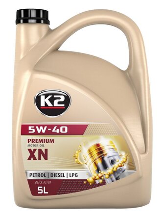 K2 Texar 5W-40 Premium XN Benzin, Diesel, LPG 5 l