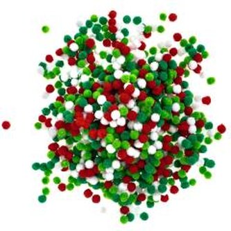 Pompony poliestrowe 1cm 1000szt