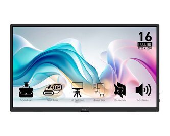 MSI Pro MP165 E6 15,6" IPS FHD 60Hz 4ms Černá 3R MSI Pro MP165 E6 15,6" IPS FHD 60Hz 4ms Černá 3R