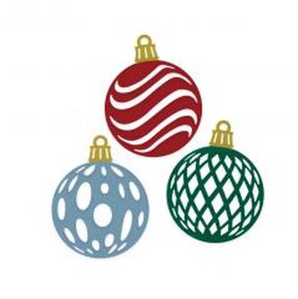 Wykrojnik - bombki 3szt