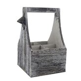 Dřevěná přepravka na láhve D7402