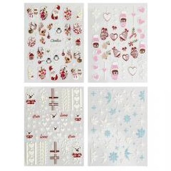 Naklejki na paznokcie Boże Narodzenie 215szt