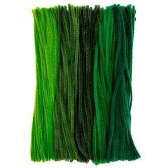 Druciki kreatywne 30cm odcienie zieleni 200szt