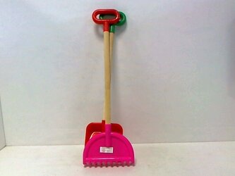 Łopatka + grabki drewniany trzonek 54453