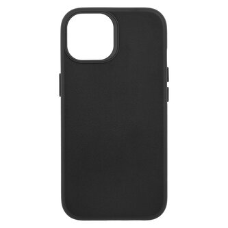 Pouzdro Leather s podporou MagSafe Magnet iPhone 15 - černé