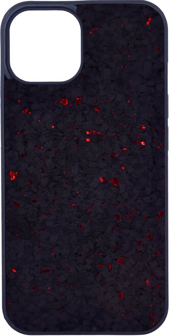 Pouzdro MystiQ s podporou MagSafe iPhone 15 - černo-červené