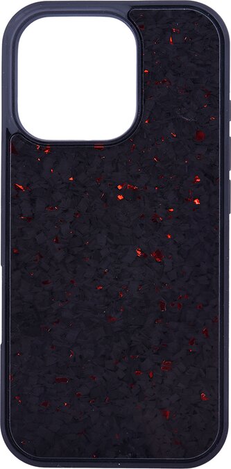 Pouzdro MystiQ s podporou MagSafe iPhone 16 Pro - černo-červené