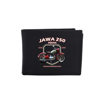 Kožená peněženka Striker Jawa 250 Pérák - černá