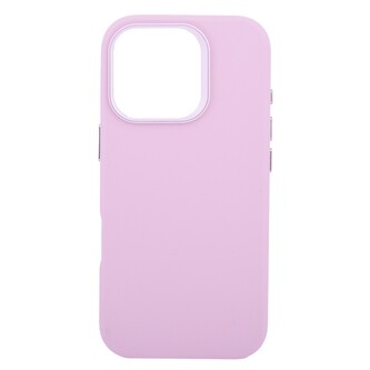 Pouzdro Leather Frame s podporou MagSafe iPhone 16 Pro - růžové