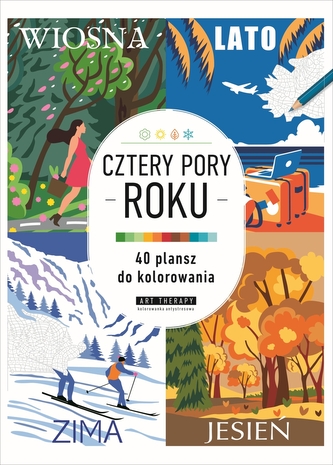Cztery pory roku. Kolorowanka antystresowa