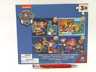 SPIN Psi Patrol puzzle drewniane 4w1 6040049