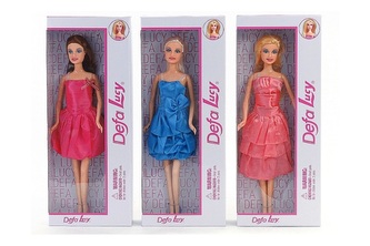 Lalka 29cm w sukni 3kol 47929