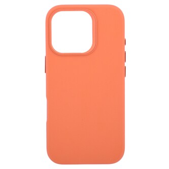 Pouzdro Leather Frame s podporou MagSafe iPhone 16 Pro  - oranžové