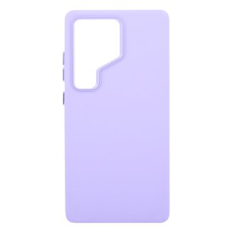 Pouzdro Leather Frame s podporou MagSafe Samsung Galaxy S25 5G - fialové
