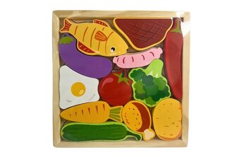 Puzzle drewniane jedzenie 222 06812