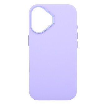 Pouzdro Leather Frame s podporou MagSafe iPhone 16 - fialové
