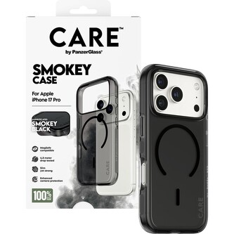 PanzerGlass® CARE Smokey kryt s MagSafe Apple iPhone 17 Pro kouřový/černý