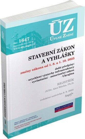ÚZ 1647 Stavební zákon