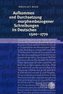 Aufkommen und Durchsetzung morphembezogener Schreibungen im Deutschen 1500-1770