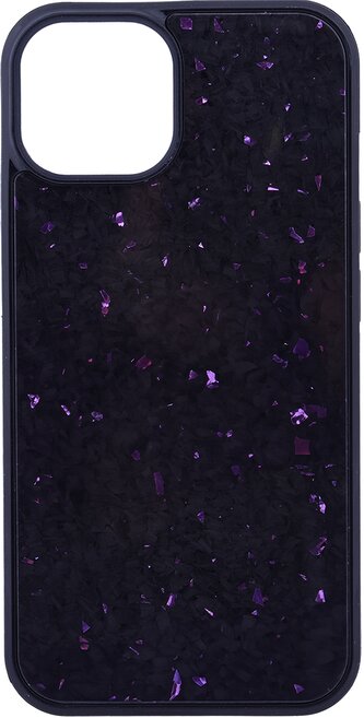 Pouzdro MystiQ s podporou MagSafe iPhone 16 - černo-fialové