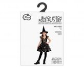 Strój dla dzieci Czarna Czarownica rozm. 110/120cm