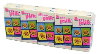 Chusteczki higieniczne białe 10 x 9 szt. A...psik., 3-warstwowe,  Kimberly-Clark