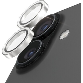 PanzerGlass® Hoops skla Apple iPhone 17/16/16 Plus třpytivě stříbrné