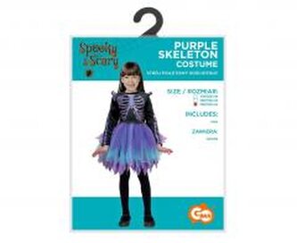 Strój dla dzieci Fioletowy Kościotrup rozm.130/140