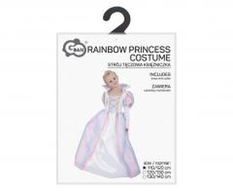 Strój dla dzieci Tęczowa Księżniczka rozm.110/120