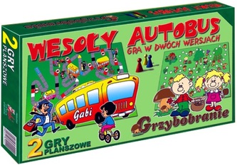 Gra 2 w 1: Wesoły autobus + Grzybobranie