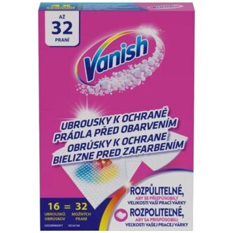 Vanish Color Protect Ubrousky 16 ks (32praní)