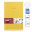 Miquelrius poznámkový zápisník - Botanical Flora, A5, 80 g, karton + textil, 80 listů, linka, žlutý